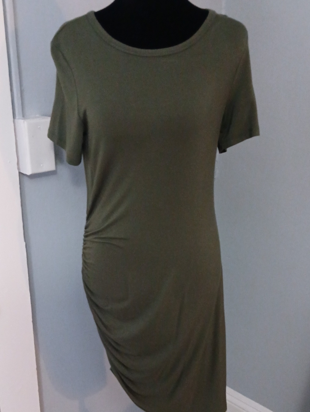 Time and Tru Olive Green Tee Dress